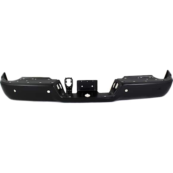 2012 Ram 2500 - Step Bumper, For Models With Parking Aid Sensor, Without Dual Exhaust, Powdercoated Black, Face Bar Only; With pad provision, Without mounting bracket(s)
