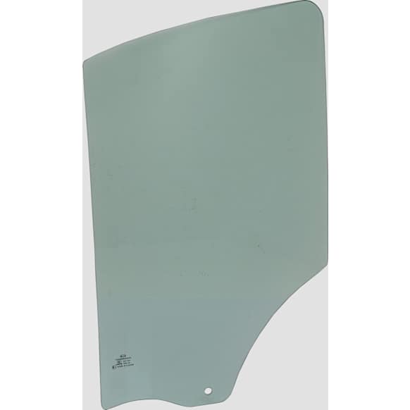 Front, Driver Side Door Glass, Green Tint, Without Clips, For Models with 83.2 inches Roof, Replaces NAGS No. DD12317 GTNN