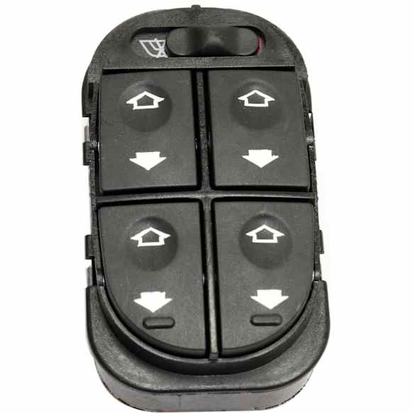 1999 Ford Contour SVT - Front, Driver Side Window Switch, Black, 5-button