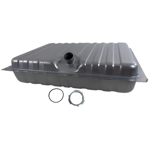 1970 Ford Mustang Base - Galvanized Steel Fuel Tank, Without E.E.C., With Drain Plug, 32-5/8" x 24-1/2" x 9-3/4", Lock Ring Kit Included, 22 gallons / 83 liters