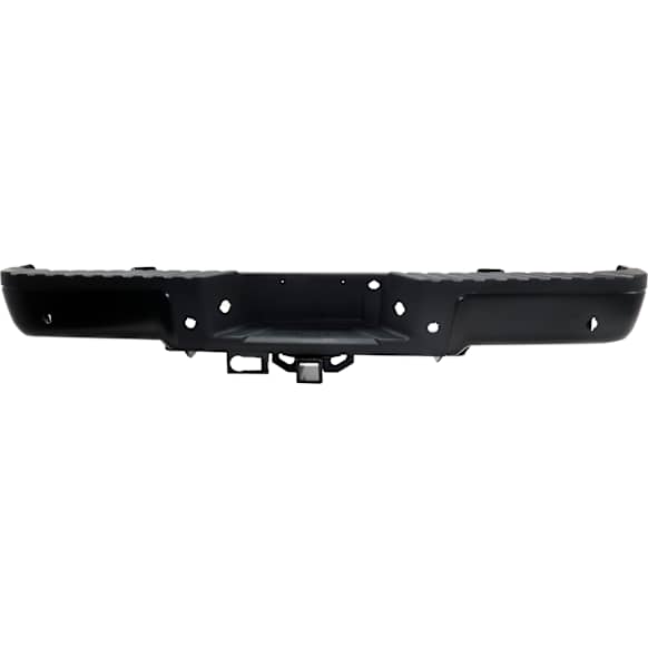 2011 Ford F-150 - Step Bumper, For Models With Rear Object Sensor Holes, With Upgrade Towing Package, Powdercoated Black, Face Bar and Pads, Without mounting bracket(s)