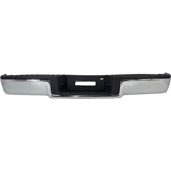 2006 Ford F-150 - Step Bumper, For Models Without Rear Object Sensor Holes, Without Towing Package, Production Date From August 9 2005, Chrome, Face Bar and Pads, Without mounting bracket(s)