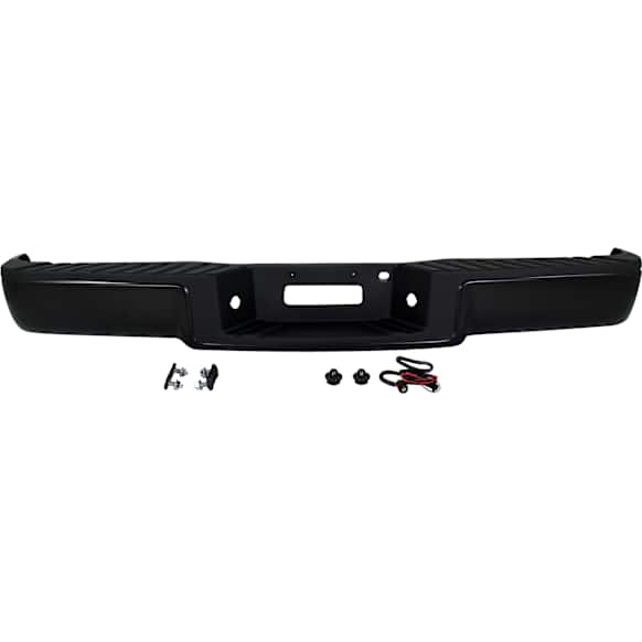 Step Bumper, Powdercoated Black Face Bar and Pads Without mounting bracket(s)