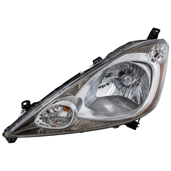 2010 Honda Fit - Driver Side Halogen Headlight, With bulb(s), OE Replacement, CAPA Certified