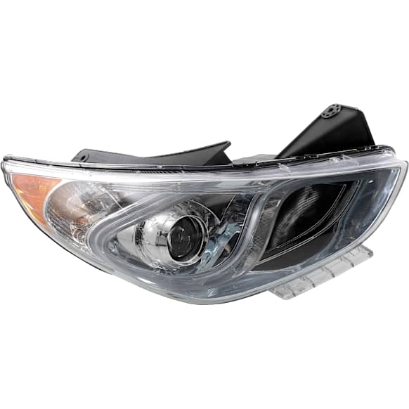 2011-2015 Hyundai Sonata - Passenger Side Headlight, with Bulb, Halogen, Hybrid Model, CAPA Certified