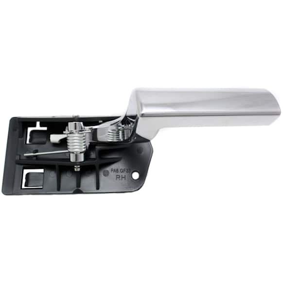Front or Rear, Passenger Side Interior Door Handle, Chrome, Without Door Lock Hole, Base Model