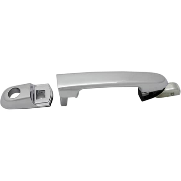 Front, Passenger Side Exterior Door Handle, Chrome, With Key Hole, Without Base
