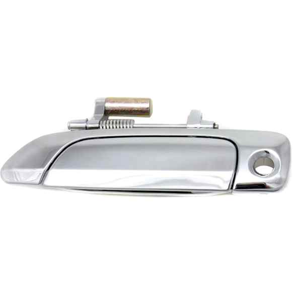 Front, Driver Side Chrome Exterior Door Handle, With Key Hole
