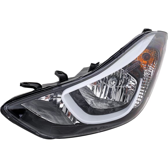 2016 Hyundai Elantra - Driver Side Halogen Headlight, With bulb(s),  USA Built Vehicle, OE Replacement, Sedan