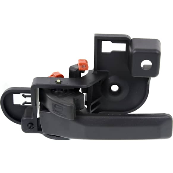 Front or Rear, Passenger Side Interior Door Handle, Black, With Door Lock Button