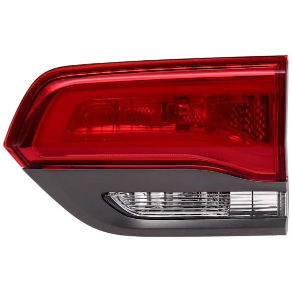 Passenger Side, Inner Tail Light, with Bulb, Halogen, Clear and Red Lens, CAPA CERTIFIED