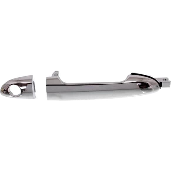 Front, Passenger Side Exterior Door Handle, Chrome, With Key Hole, With Cover