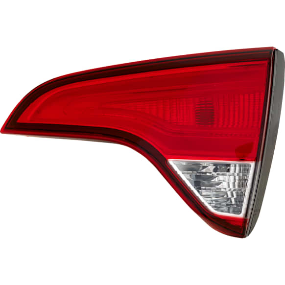 Passenger Side, Inner Tail Light, with Bulb, Halogen, Clear and Red Lens