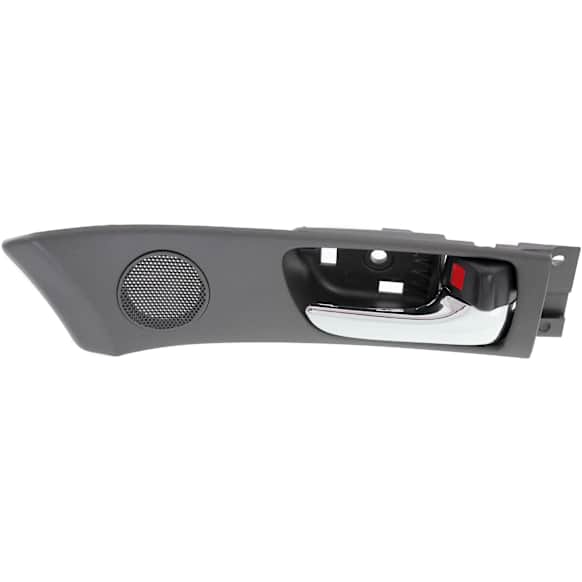 2004-2006 Lexus ES330 - Front, Passenger Side Interior Door Handle, Black Bezel with Chrome Lever, With Door Lock Button, Base Model