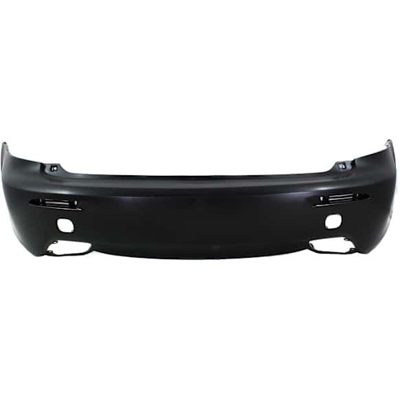 2008-2014 Lexus IS F - Rear Primed Bumper Cover, Base Model, Sedan, Without Pre-Collision System and Parking Aid Sensor Holes, With Holes For Dual Exhaust and Reflector