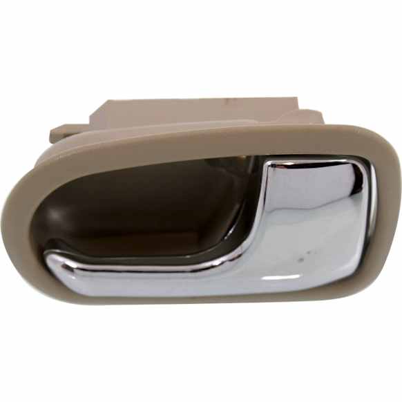 1993-1997 Mazda 626 - Front Or Rear, Passenger Side Beige bezel with chrome lever Interior Door Handle, Without Door Lock Hole
