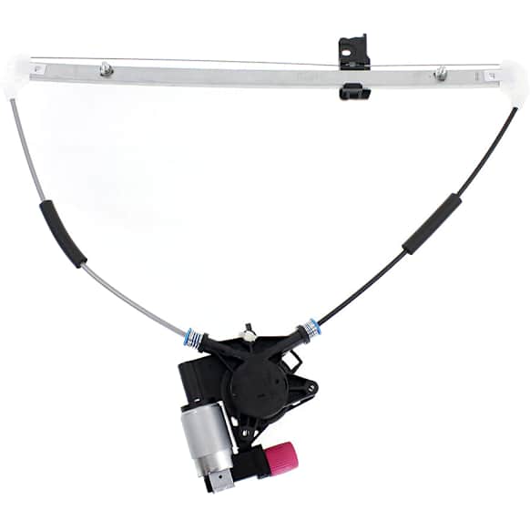 Rear, Passenger Side Window Regulator, Power, With 2-Prong Connector