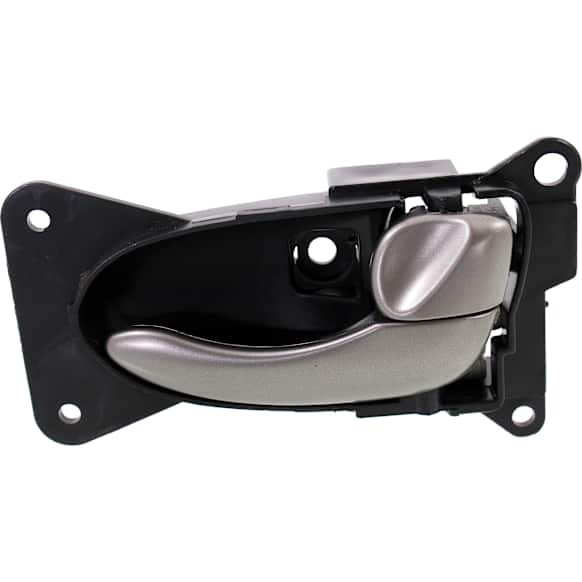 2002 Nissan Altima - Front Or Rear, Passenger Side Black bezel with silver lever Interior Door Handle, With Door Lock Button, Sedan