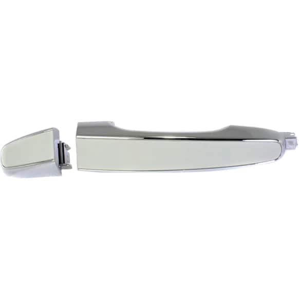 Rear, Driver Side Exterior Door Handle, Chrome, Without Key Hole, With Cover And Insert