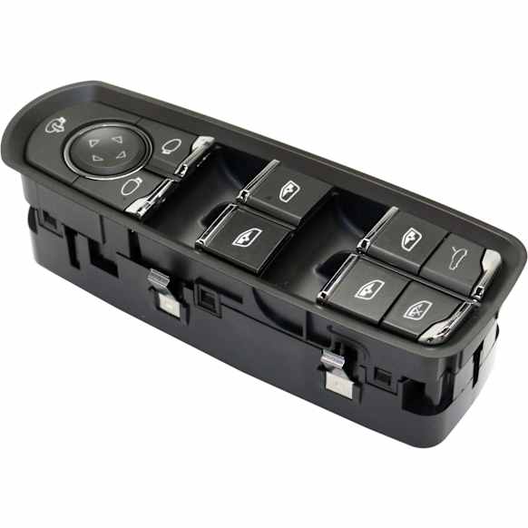 Front, Driver Side Window Switch, Black