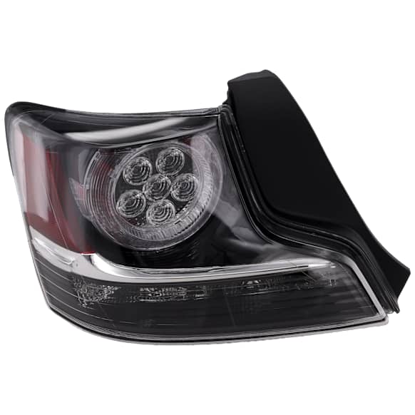 Driver Side Tail Light, without Bulb, Halogen, Clear and Red Lens, Base Model