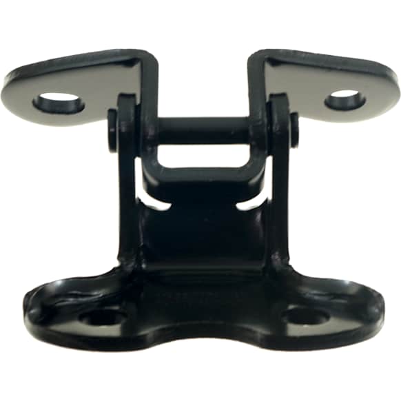 Front, Driver Side, Lower Door Hinge, Black