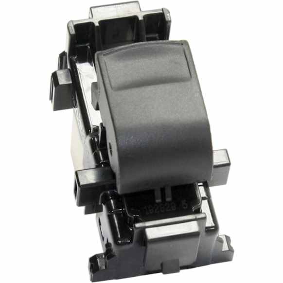 Front, Passenger Side Window Switch, Black and White, 1-Button