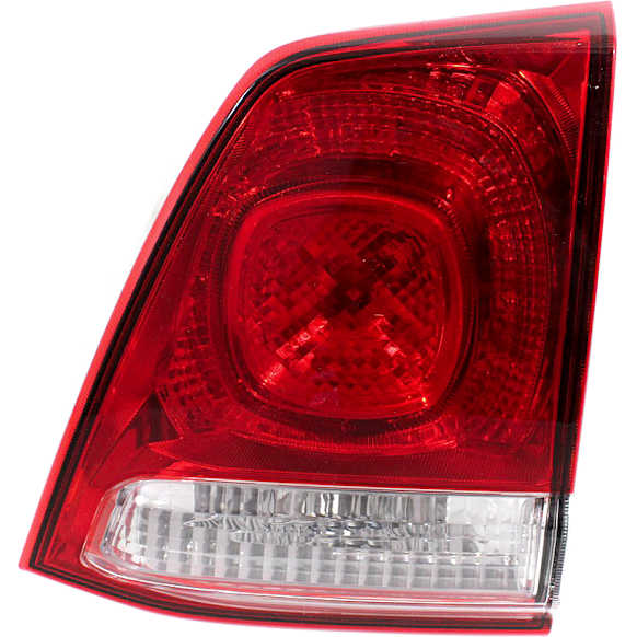 Passenger Side, Inner Tail Light, without Bulb, Halogen, Clear and Red Lens, Base Model, 8 Cyl., 5.7L Engine