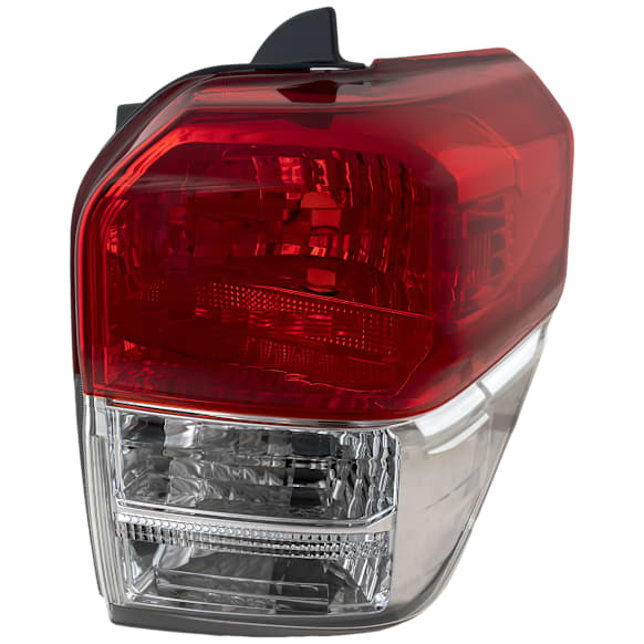 Passenger Side Tail Light, without Bulb, Halogen, Clear and Red Lens, Limited/SR5 Models, CAPA CERTIFIED