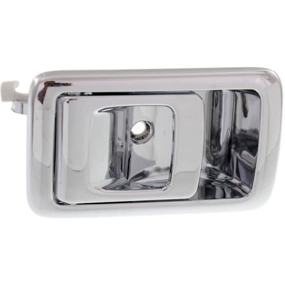 Front or Rear, Driver Side Interior Door Handle, Chrome, Without Door Lock Hole