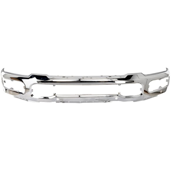 2023 Ford F-350 Super Duty - Front Bumper,  For Models With Adaptive Cruise Control, Fog Light and Sensor, Without Wheel Molding, Chrome, Crew Cab Pickup