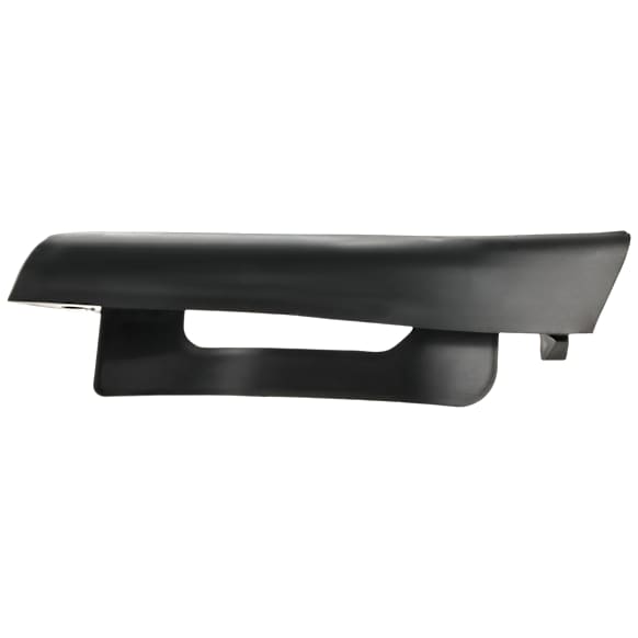 Front, Driver Side Bumper End, Textured Plastic
