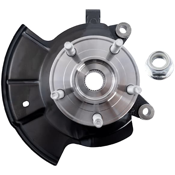 Front, Passenger Side Steering Knuckle, With Bearing, With Dust Shield