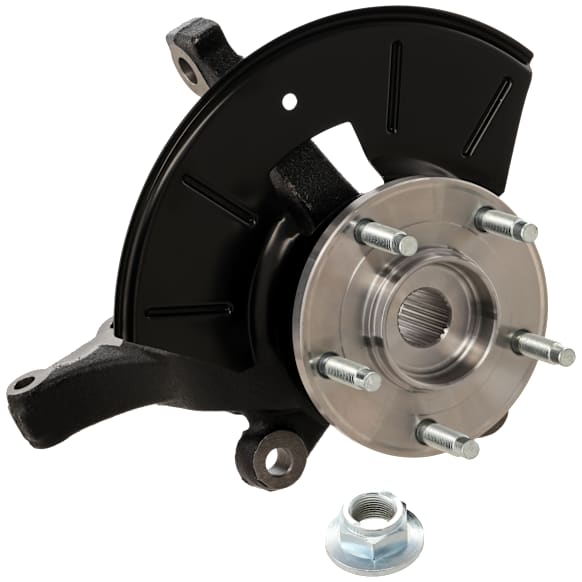 Front, Driver Side Steering Knuckle, With Bearing, With Dust Shield