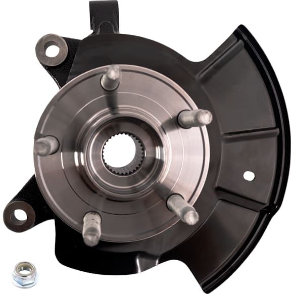 Front, Driver Side Steering Knuckle, With Bearing, With Dust Shield