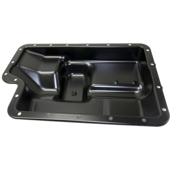 Transmission Pan, Black, Steel