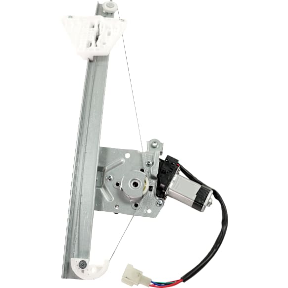 Rear, Passenger Side Window Regulator, Power, With 6-Prong Connector