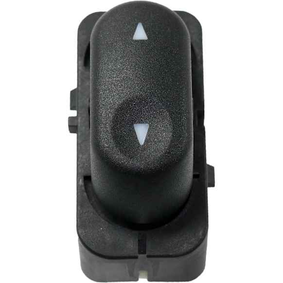 Front, Passenger Side Window Switch, Black, 1-Button