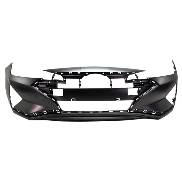 2020 Hyundai Elantra - Front Primed Bumper Cover, For Models with Lower Moulding and Tow Hook Holes, Korea Built Vehicle