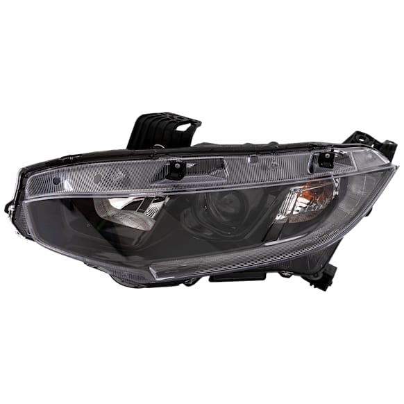 Driver Side Headlight, with Bulb, Halogen, Clear Lens, CAPA Certified