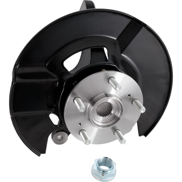 Front, Passenger Side Steering Knuckle, With Bearing, With Dust Shield
