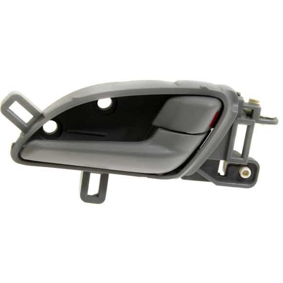 Front Or Rear, Passenger Side Gray bezel with silver lever Interior Door Handle