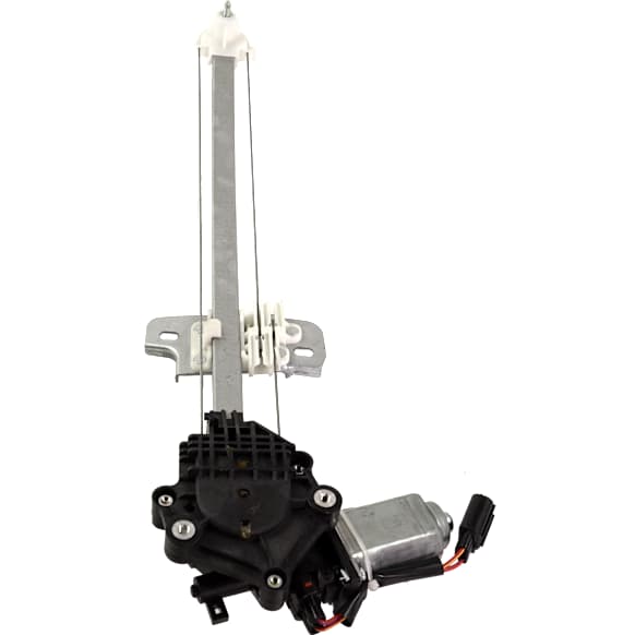 Rear, Driver Side Window Regulator, Power, With 2-Prong Connector