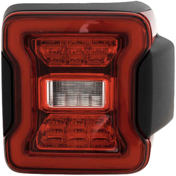 2018 Jeep Wrangler Unlimited Sport 6 Cyl 3.6L - Driver Side LED Tail Light, With bulb(s), For Models With Blind Spot Detection, Type 1, OE Replacement