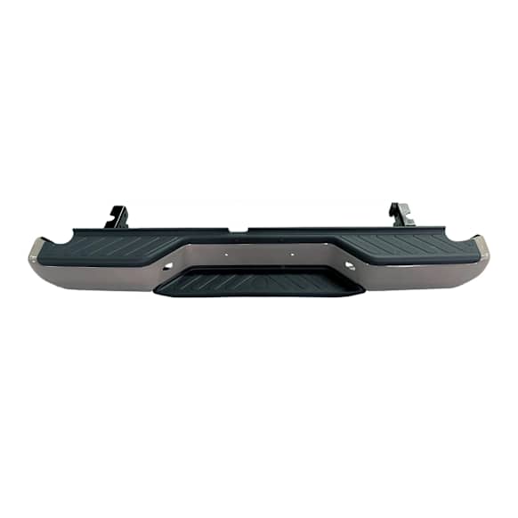 Step Bumper, Powdercoated Gray, Face Bar Only, without Pad Provision, For Models without Rear Object Sensor, CAPA Certified