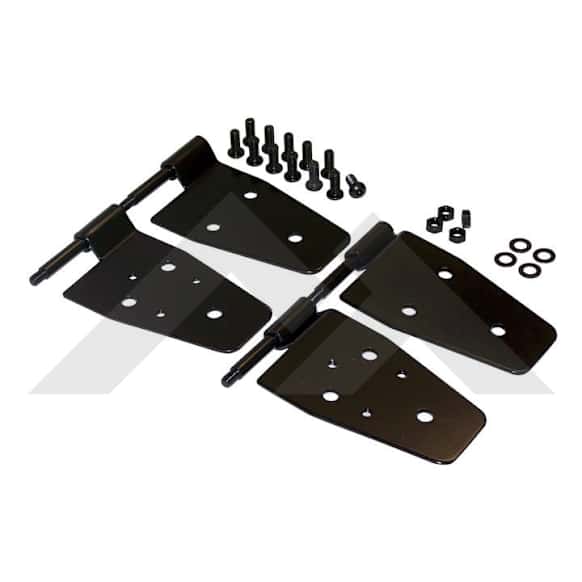 2002 Jeep Wrangler - Front Door Hinge, Set Of 4, Black