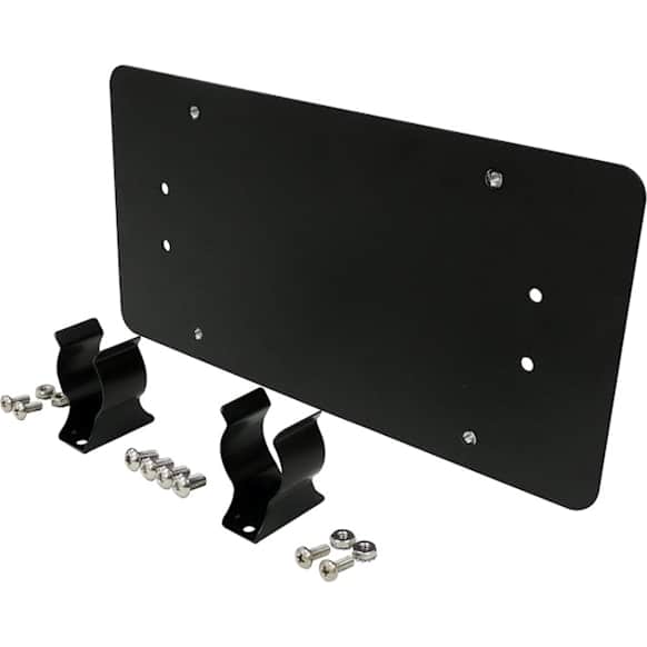 RT26075 License Plate Bracket (Roller Fairlead) - Fits Vehicles with Winch w/ Roller Fairlead