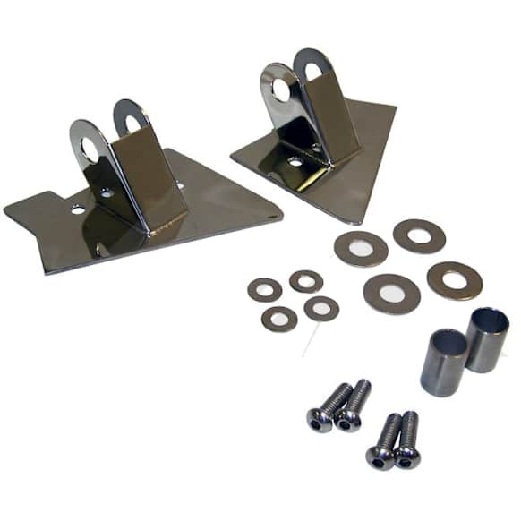 RT30015 Mirror Relocation Bracket - Polished, Metal, Direct Fit