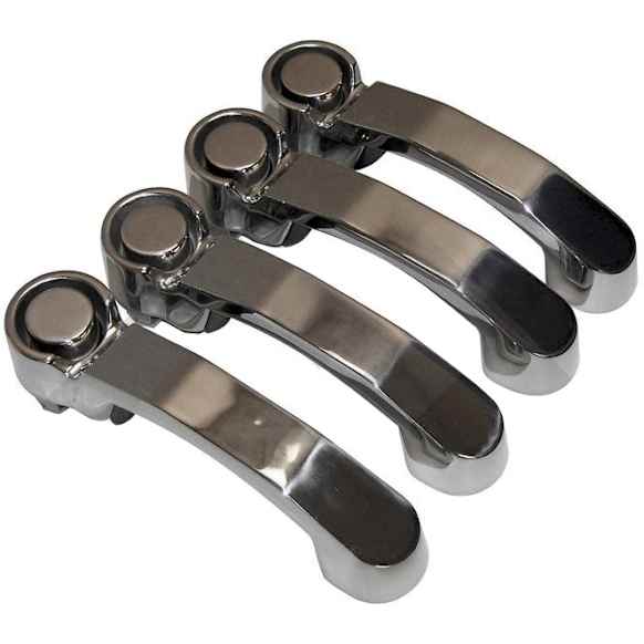 RT34005 Polished Exterior Door Handle, Without Key Hole