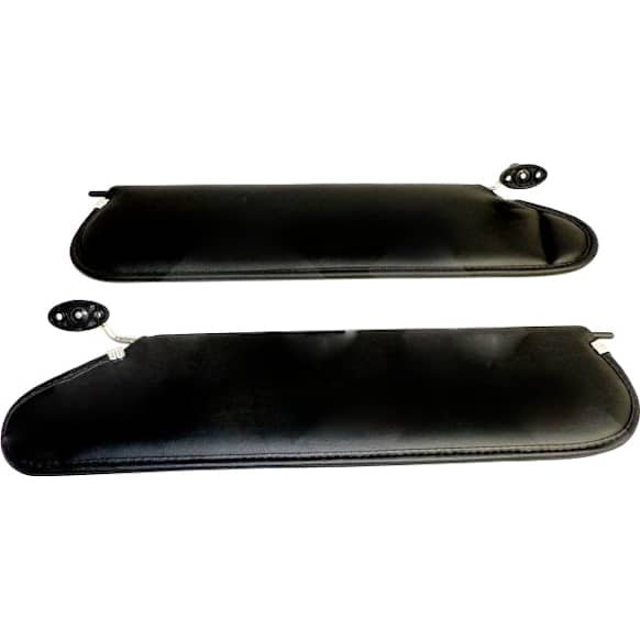 RT52004 Sun Visor, Black, Vinyl, Direct Fit, Set of 2